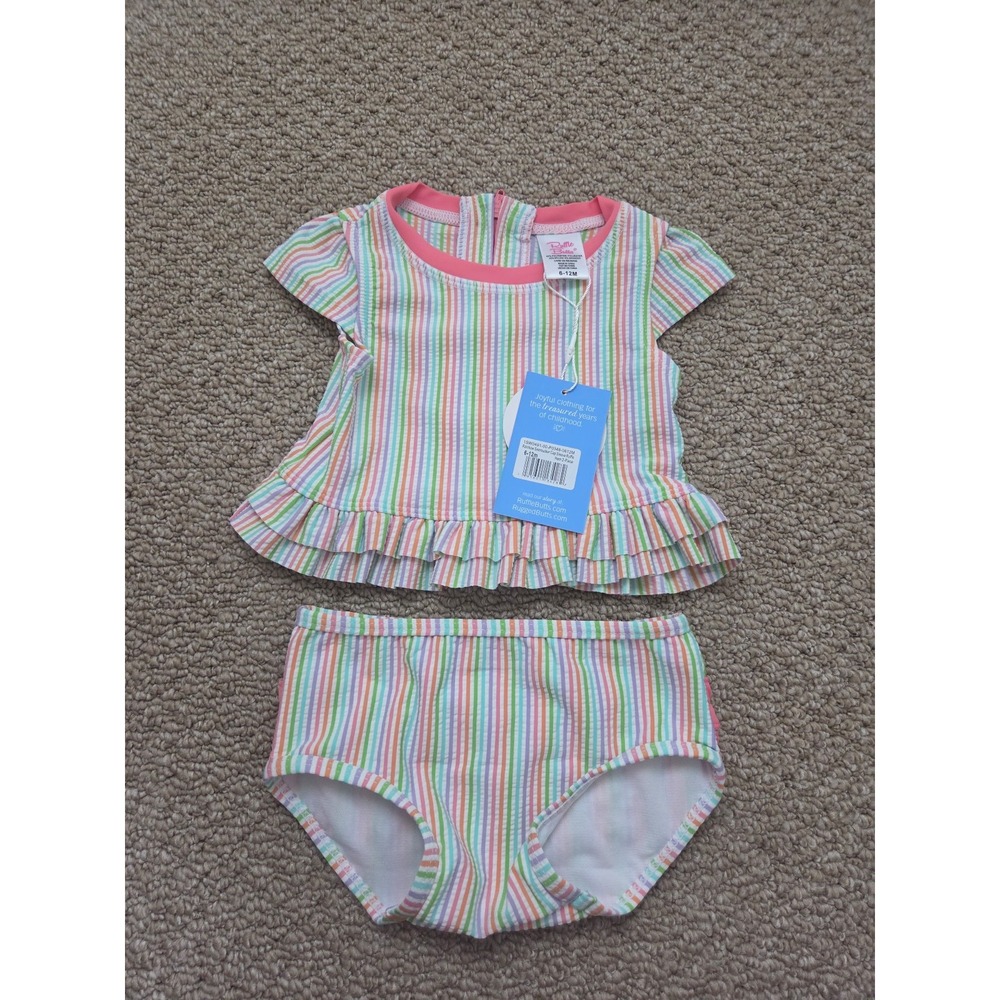Rufflebutts baby girl swimsuit 6-12 mos